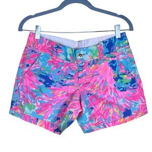 Lilly Pulitzer Cotton Callahan Short Palm Beach Coral Size 00 EUC